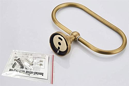 Sturdy Brass Towel Holder with Bronze Finish