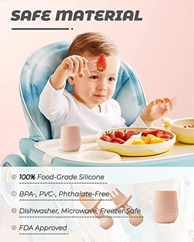 3-Piece Toddler Utensils for Baby Led Weaning