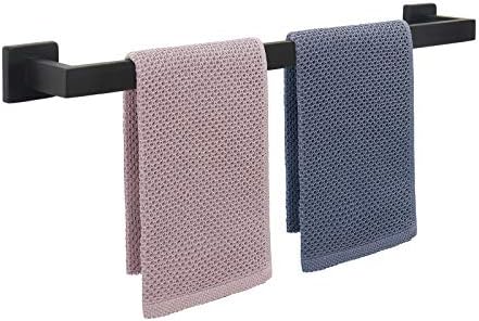 NearMoon 27-inch Stainless Steel Towel Bar Matte Black