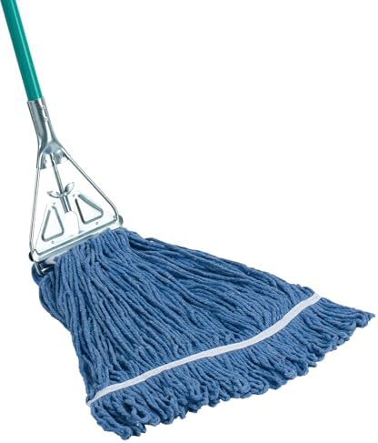 Winco Yarn Mop Head 32-Ounce 4 Ply Loop End Blue 1