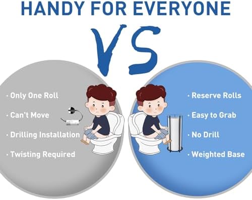 Sturdy Metal Toilet Paper Holder