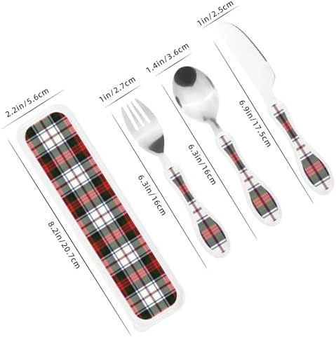 Royal Stewart Macduff Dress Modern Tartan 1 Portable Kids Utensil Set