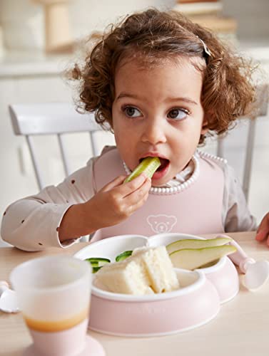 BabyBjrn Mealtime Set 4pc Powder Pink