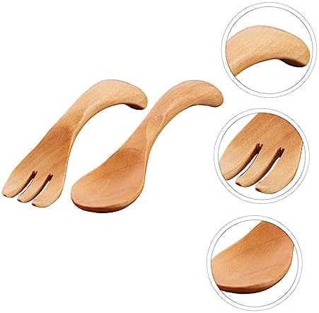 Perfect for Kids Adorable Wooden Flatware Set for Solid Feeding