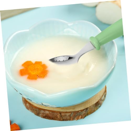 RORPOIR 4-Piece Essentials Set Durable 304 Spoons Forks for Babies