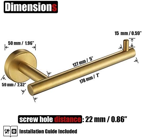 JQK Gold Toilet Paper Holder