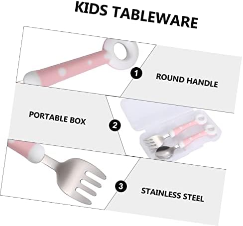 Kisangel Baby Flatware Set for Toddlers
