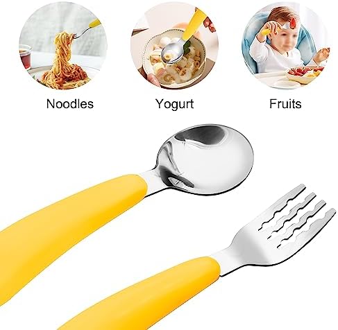 VANRA Toddler Fork and Spoon Set with Travel Case