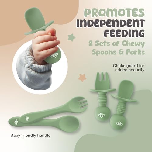 Silicone Baby Feeder Set Durable Bottom for First Feeds
