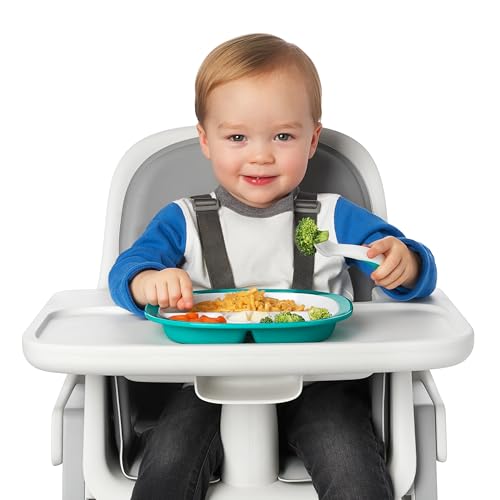OXO Tot Plastic Fork Spoon Multipack - Teal 4 Piece Set
