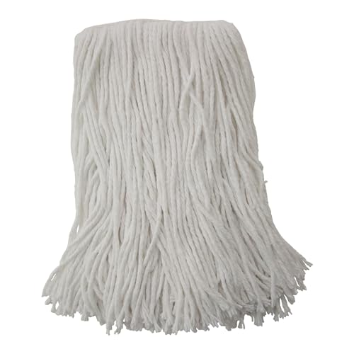 Boardwalk BWK2016R 16 Cut-End Standard Head Rayon Fiber Mop Head - White 12Carton