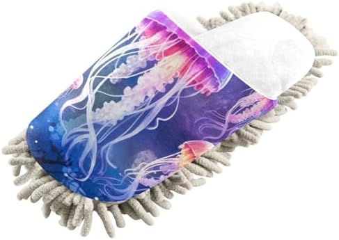 White Jellyfish Mop Slippers Stay Clean and Cozy at Home
