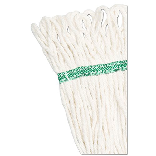 Boardwalk BWK502WHEA Premium 5-inch CottonSynthetic Fiber Wet Mop Head