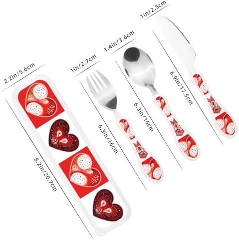 Valentines Day Heart Flatware Set