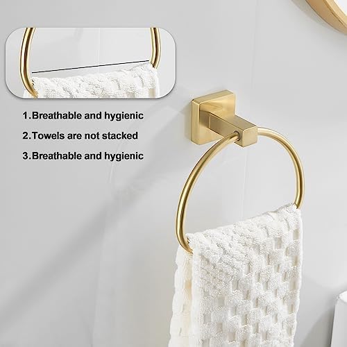 Elegant semi-circular bath towel holder