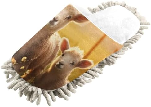 Escape to White Sheep Mop Slippers - Clean Your Space