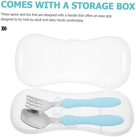 Self-Feeding Spoon Fork Set for Toddlers