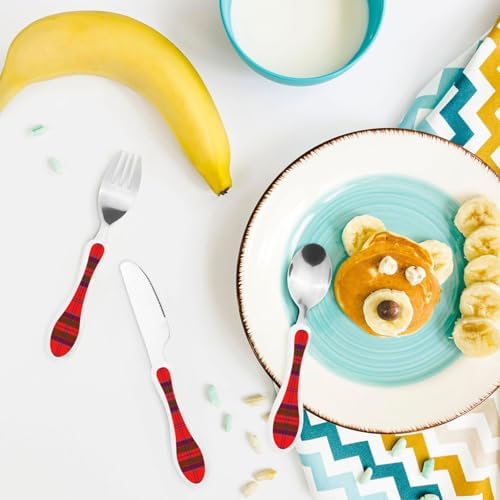MacGillivray Modern Tartan Portable Kids Utensil Set