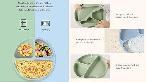 Silicone Baby Feeding Set 10pcs for Self-Feeding