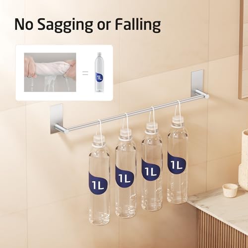 KES Self-Adhesive Towel Bar Stainless Steel No Drill Installation