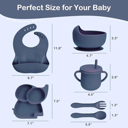 Mummentos Complete Silicone Baby Feeding Set - 6 Months for Easy Mealtime