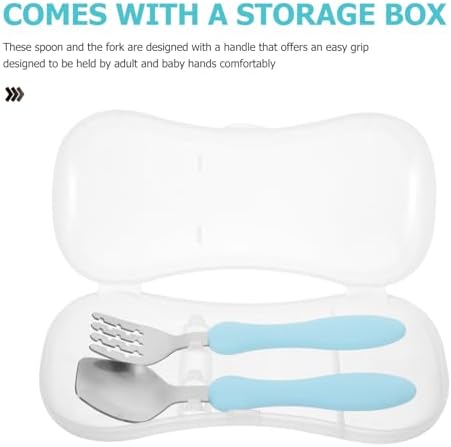 BESTonZON Metal Spoon and Fork Set with Pouch