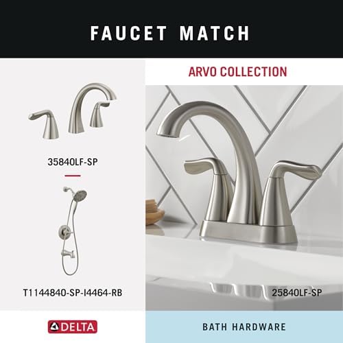 Delta ARV64-DN Arvo 4-Piece Bath Hardware Set Brushed Nickel