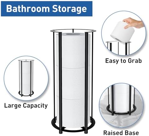 Sturdy Metal Toilet Paper Holder