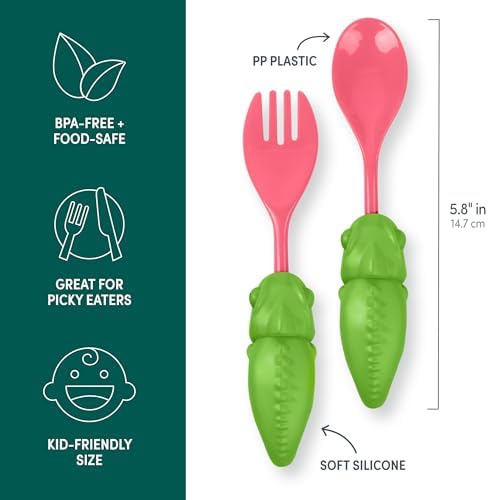Genuine Fred TASTE BUDS Chameleon Flatware Set for Kids