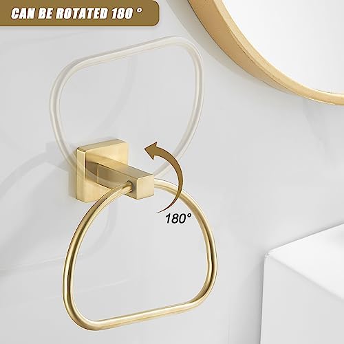 Elegant semi-circular bath towel holder
