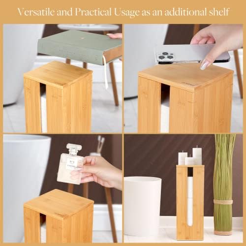 GoBam Bamboo Toilet Paper Holder