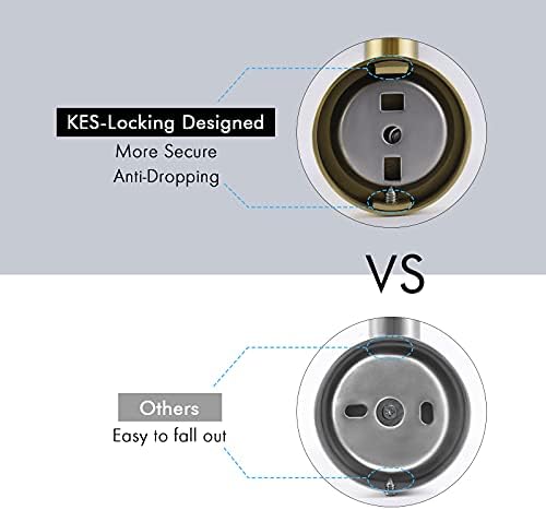 Stainless Steel Ease Bath Towel Ring Hook Screw-Mounted Brass Finish Rust-Resistant