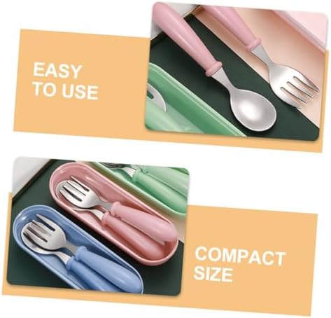 BESTonZON 2-Piece Flatware Set for Kids