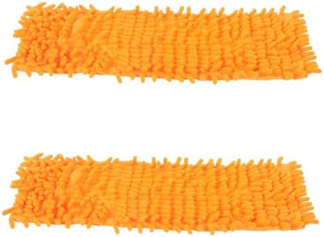 2 Pack Durable Flat Mop Head Replacement Cloths for Floor Cleaning