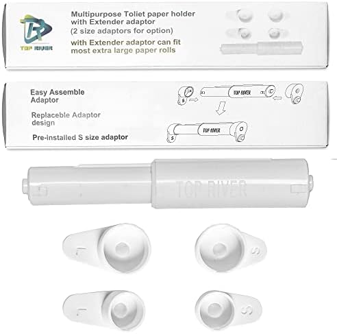 Toilet Paper Holder Extender for Double Rolls