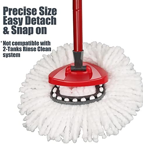 2-Pack Mop Heads for O-Cedar Easy Wring Spin Mop