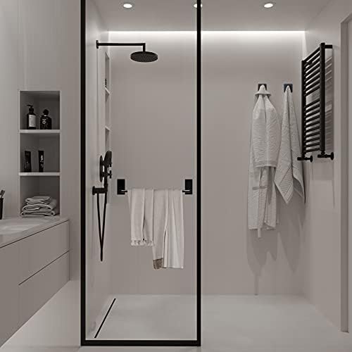 Taozun Towel Bar Black - Compact Sturdy Towel Organizer