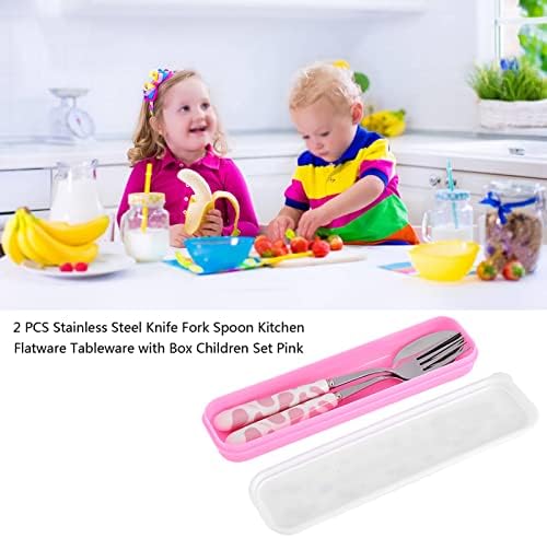 Stainless Steel Children Silverware Set with Storage Box