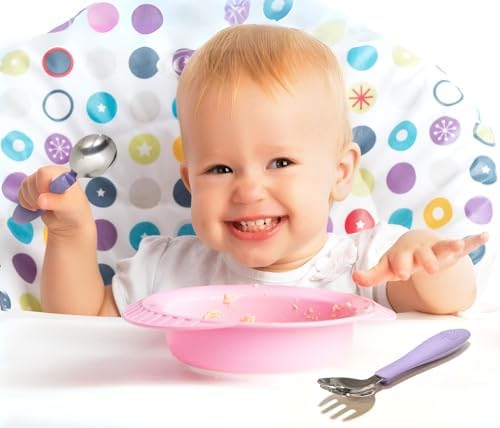 CHILLOUT LIFE Toddler Utensils Set - Safe BPA-Free Durable for Self-Feeding