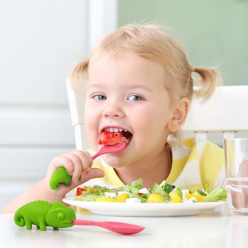 Genuine Fred TASTE BUDS Chameleon Flatware Set for Kids