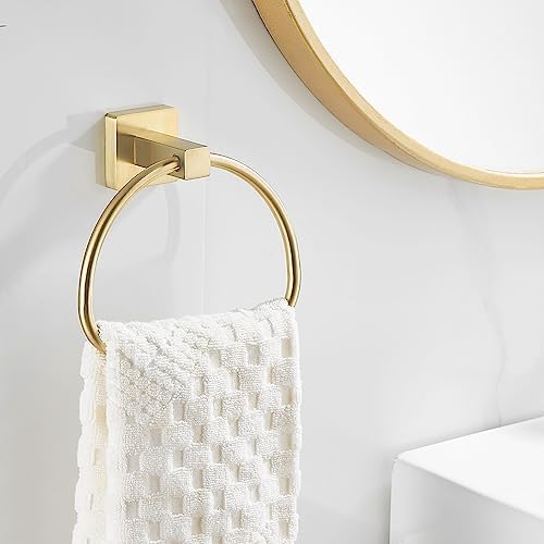 Elegant semi-circular bath towel holder