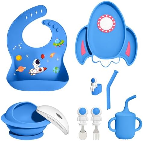 Astronaut Silicone Feeding Set for Babies