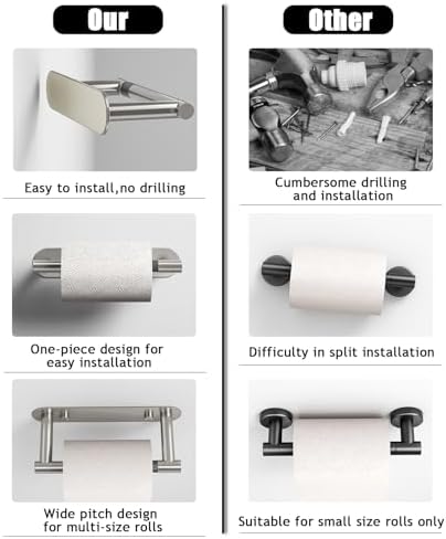 Swivel Toilet Paper Holder - Sturdy Space-Saving