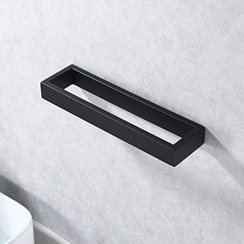 KES 10 Inch Towel Holder Matte Black