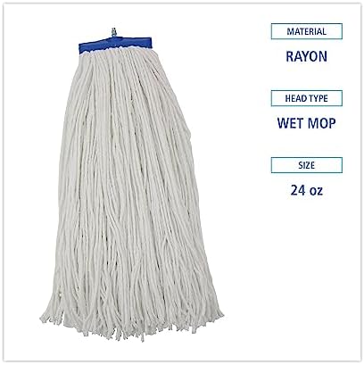 Strap-On Lie-Flat Wet Mop Head