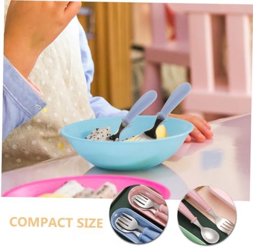 TOYANDONA 2-Pack Stainless Steel Flatware Set with Plastic Handle