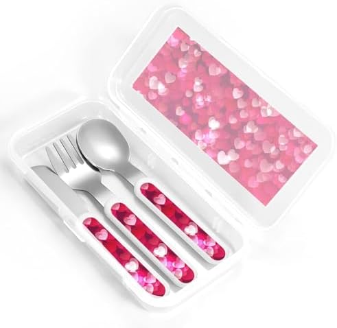 Valentines Day Love Heart Utensils Set