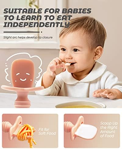 3-Piece Toddler Utensils for Baby Led Weaning