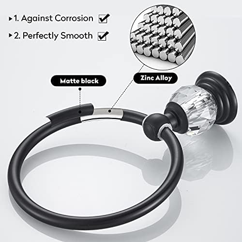 Elegant Crystal Towel Ring