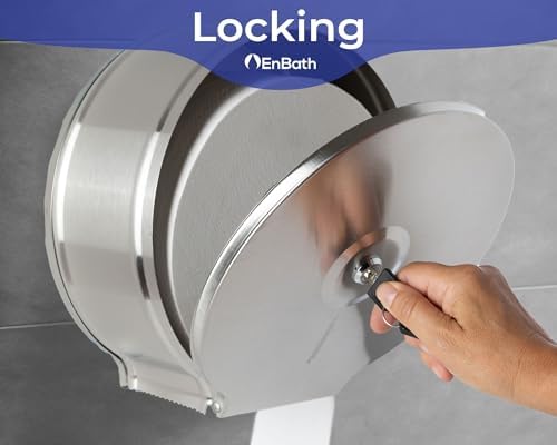 Stainless Steel Jumbo Toilet Paper Dispenser Wall Mount Commercial Grade